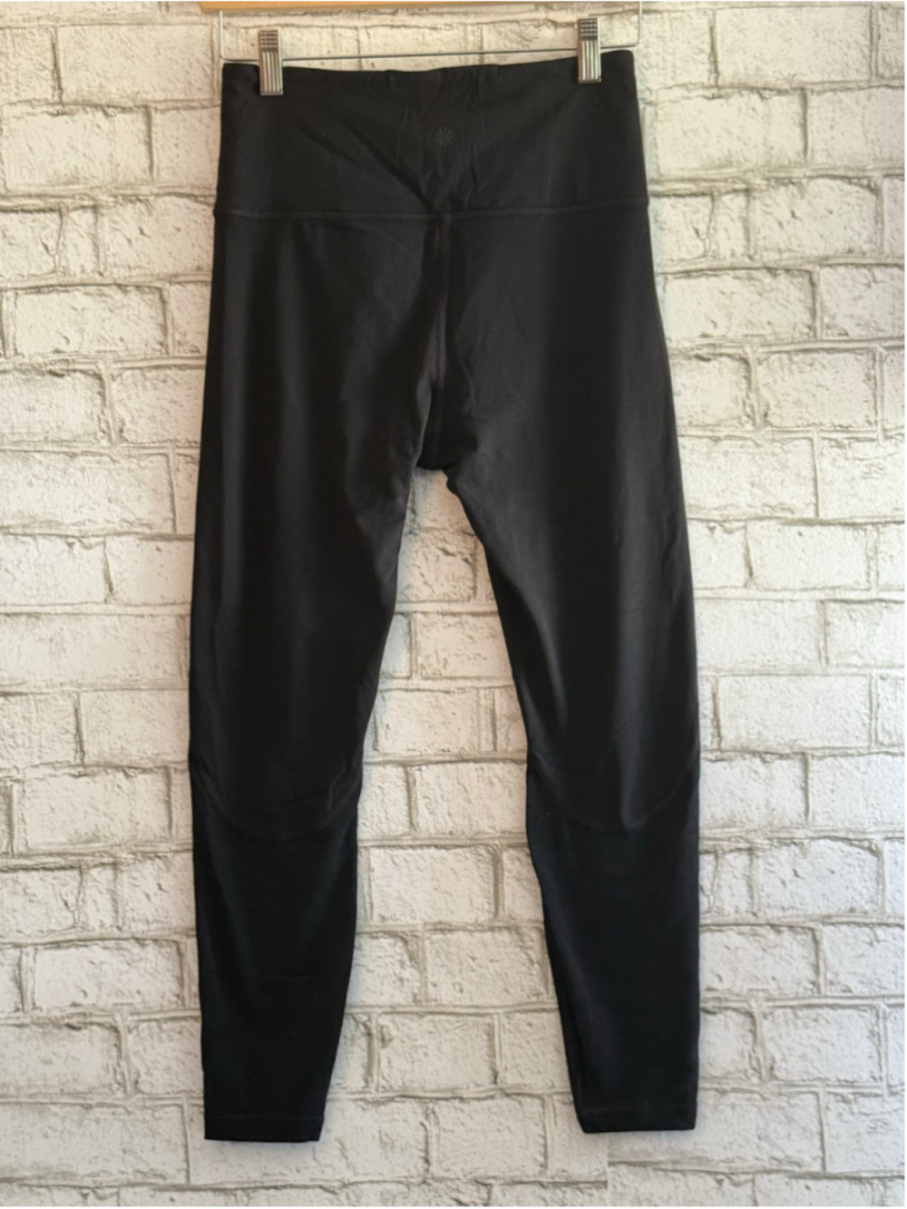 Athleta Rise Up Rib 7/8 Tight in Powervita, BLACK SIZE Small high rise - Picture 7 of 12